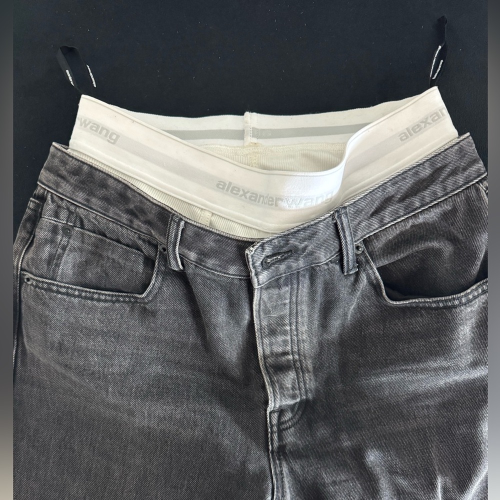 Alexander Wang Charcoal Slim Unisex Jeans